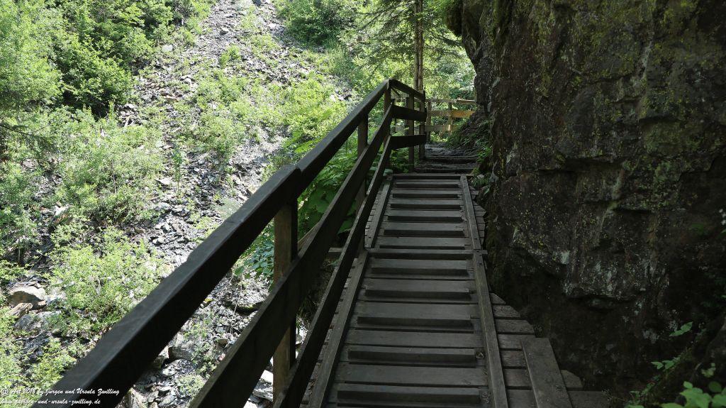 Philosophische Bildwanderung Gorges de la Diosaz -Wasserfall - Servoz Mont-Blanc - Frankreich