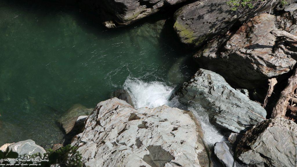 Philosophische Bildwanderung Gorges de la Diosaz -Wasserfall - Servoz Mont-Blanc - Frankreich