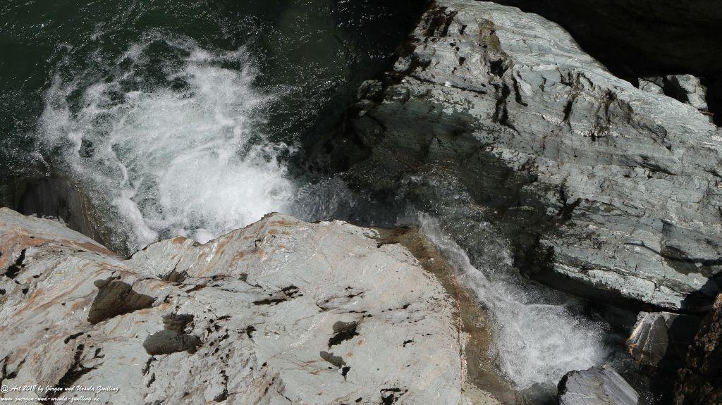Philosophische Bildwanderung Gorges de la Diosaz -Wasserfall - Servoz Mont-Blanc - Frankreich
