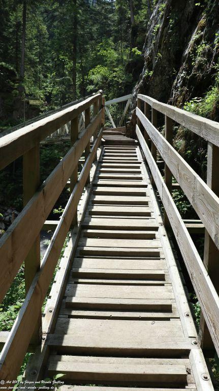Philosophische Bildwanderung Gorges de la Diosaz -Wasserfall - Servoz Mont-Blanc - Frankreich