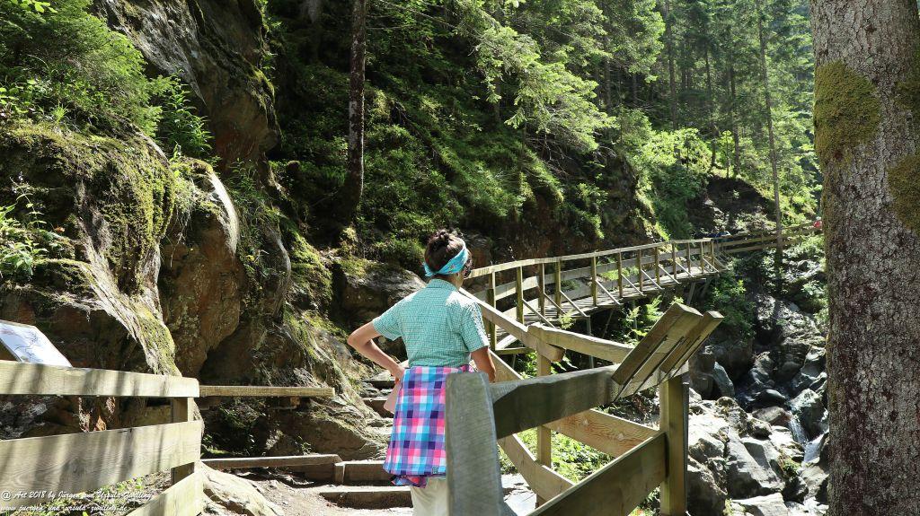 Philosophische Bildwanderung Gorges de la Diosaz -Wasserfall - Servoz Mont-Blanc - Frankreich