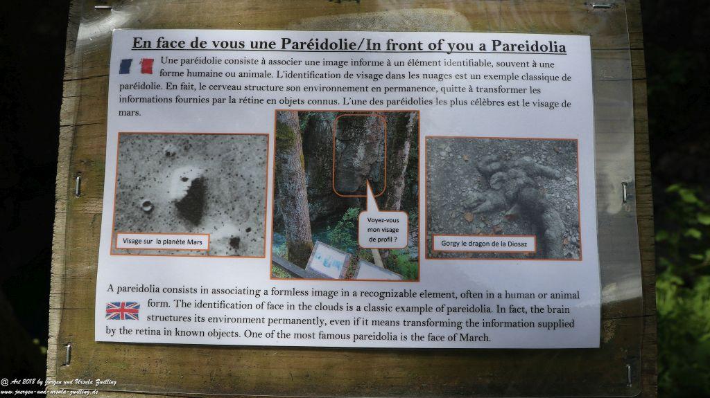 Philosophische Bildwanderung Gorges de la Diosaz -Wasserfall - Servoz Mont-Blanc - Frankreich