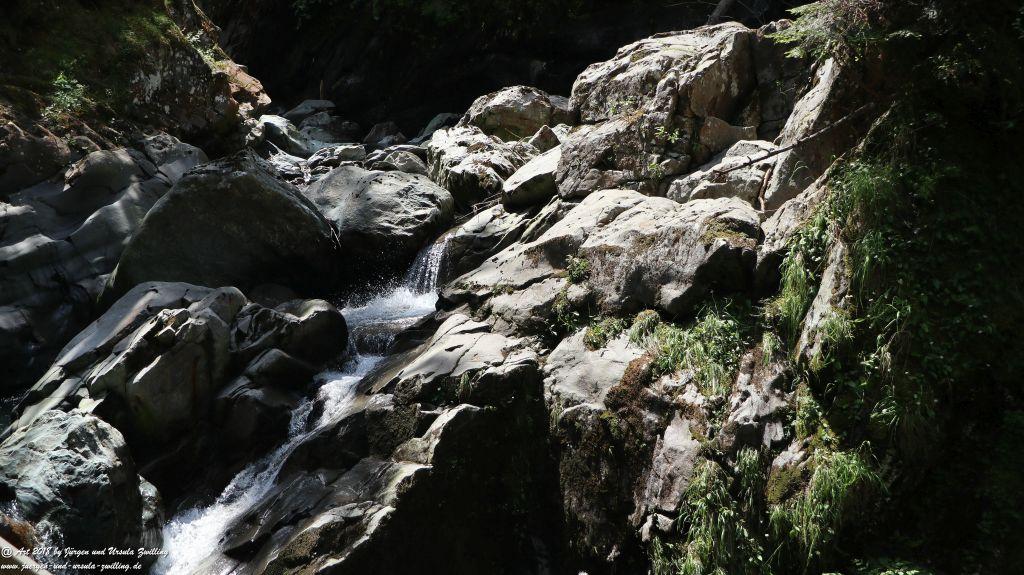 Philosophische Bildwanderung Gorges de la Diosaz -Wasserfall - Servoz Mont-Blanc - Frankreich