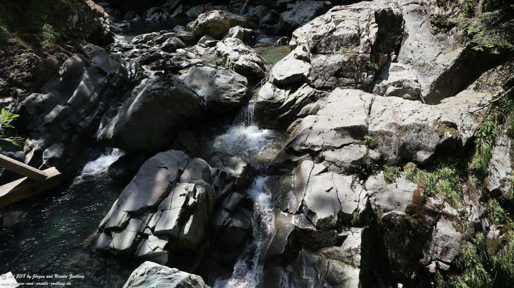 Philosophische Bildwanderung Gorges de la Diosaz -Wasserfall - Servoz Mont-Blanc - Frankreich