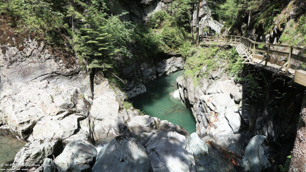 Philosophische Bildwanderung Gorges de la Diosaz -Wasserfall - Servoz Mont-Blanc - Frankreich
