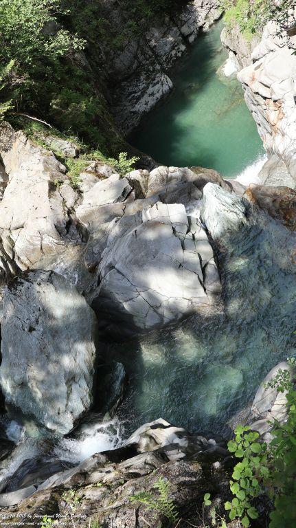 Philosophische Bildwanderung Gorges de la Diosaz -Wasserfall - Servoz Mont-Blanc - Frankreich