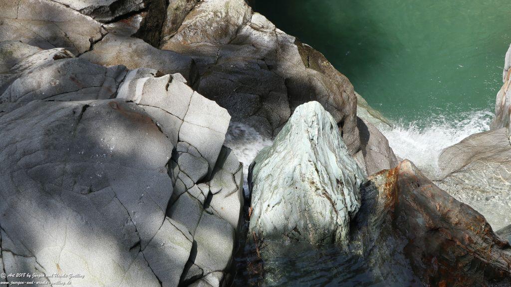 Philosophische Bildwanderung Gorges de la Diosaz -Wasserfall - Servoz Mont-Blanc - Frankreich