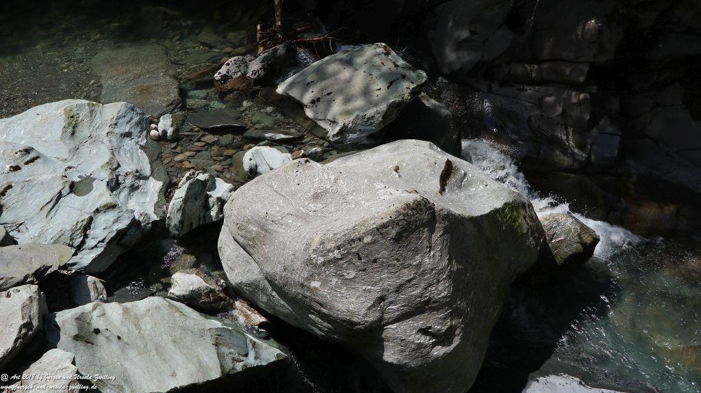 Philosophische Bildwanderung Gorges de la Diosaz -Wasserfall - Servoz Mont-Blanc - Frankreich