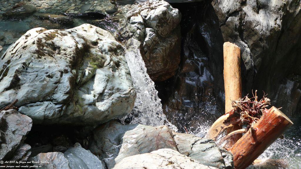 Philosophische Bildwanderung Gorges de la Diosaz -Wasserfall - Servoz Mont-Blanc - Frankreich