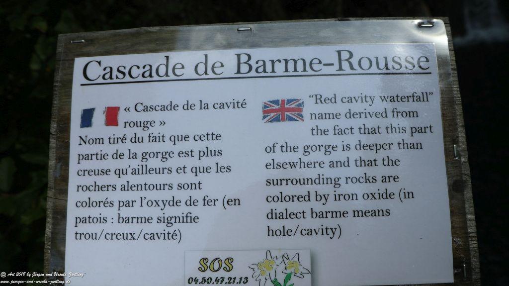 Philosophische Bildwanderung Gorges de la Diosaz -Wasserfall - Servoz Mont-Blanc - Frankreich