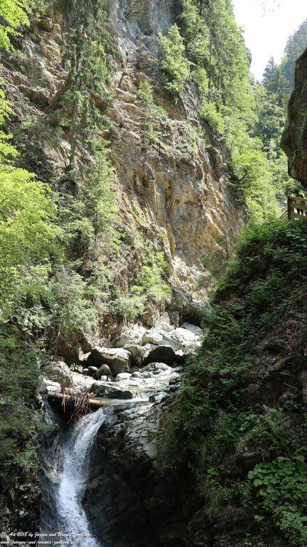 Philosophische Bildwanderung Gorges de la Diosaz -Wasserfall - Servoz Mont-Blanc - Frankreich