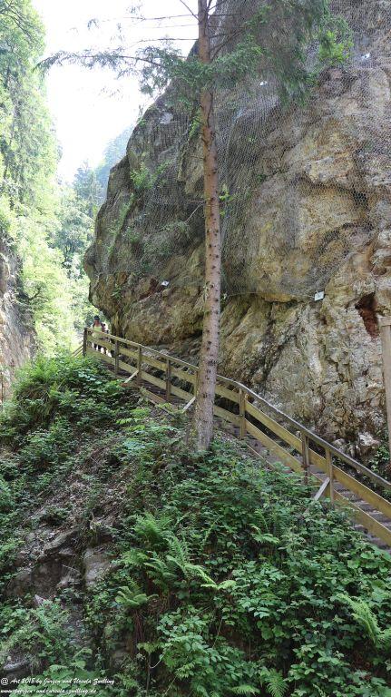 Philosophische Bildwanderung Gorges de la Diosaz -Wasserfall - Servoz Mont-Blanc - Frankreich