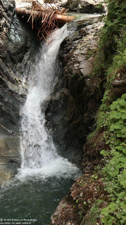 Philosophische Bildwanderung Gorges de la Diosaz -Wasserfall - Servoz Mont-Blanc - Frankreich