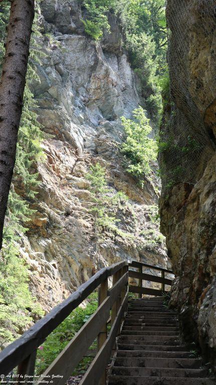 Philosophische Bildwanderung Gorges de la Diosaz -Wasserfall - Servoz Mont-Blanc - Frankreich