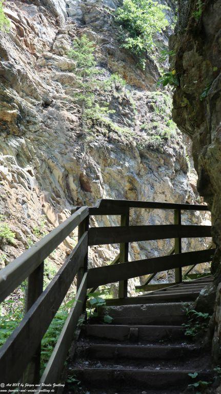 Philosophische Bildwanderung Gorges de la Diosaz -Wasserfall - Servoz Mont-Blanc - Frankreich