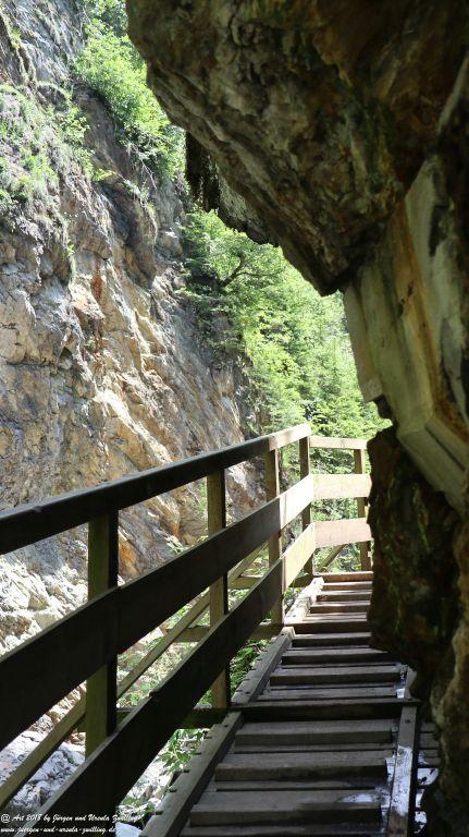 Philosophische Bildwanderung Gorges de la Diosaz -Wasserfall - Servoz Mont-Blanc - Frankreich