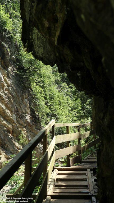 Philosophische Bildwanderung Gorges de la Diosaz -Wasserfall - Servoz Mont-Blanc - Frankreich