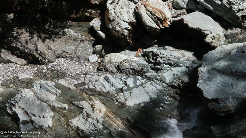 Philosophische Bildwanderung Gorges de la Diosaz -Wasserfall - Servoz Mont-Blanc - Frankreich