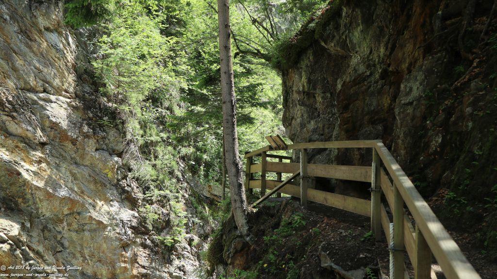 Philosophische Bildwanderung Gorges de la Diosaz -Wasserfall - Servoz Mont-Blanc - Frankreich