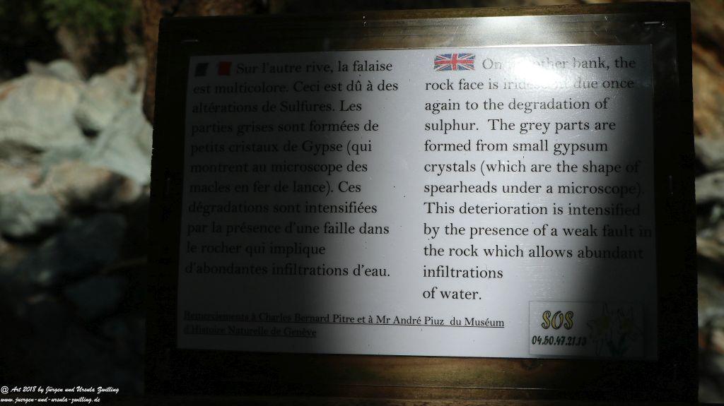 Philosophische Bildwanderung Gorges de la Diosaz -Wasserfall - Servoz Mont-Blanc - Frankreich