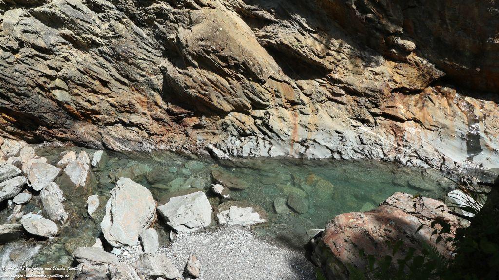 Philosophische Bildwanderung Gorges de la Diosaz -Wasserfall - Servoz Mont-Blanc - Frankreich