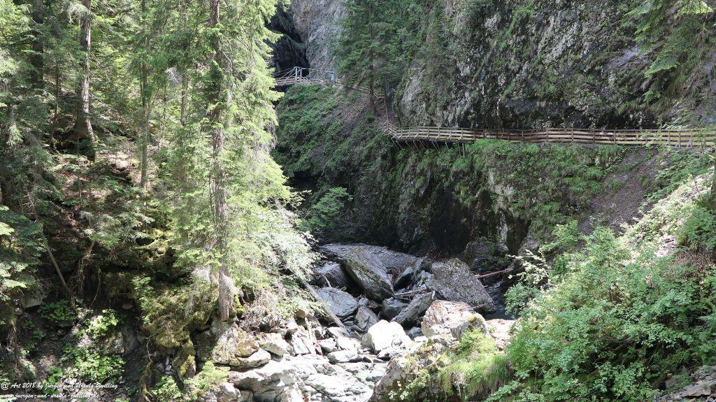 Philosophische Bildwanderung Gorges de la Diosaz -Wasserfall - Servoz Mont-Blanc - Frankreich