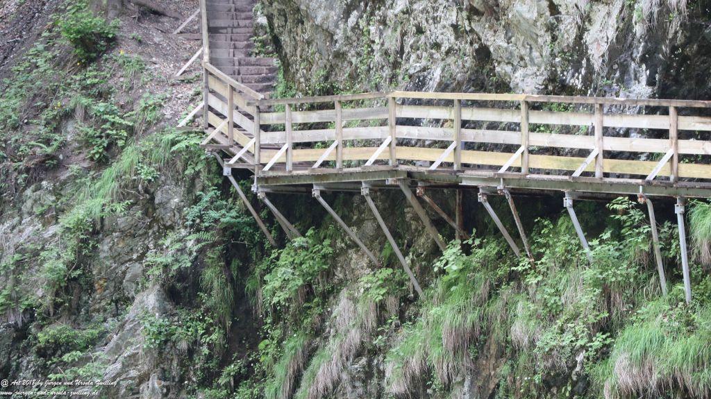 Philosophische Bildwanderung Gorges de la Diosaz -Wasserfall - Servoz Mont-Blanc - Frankreich