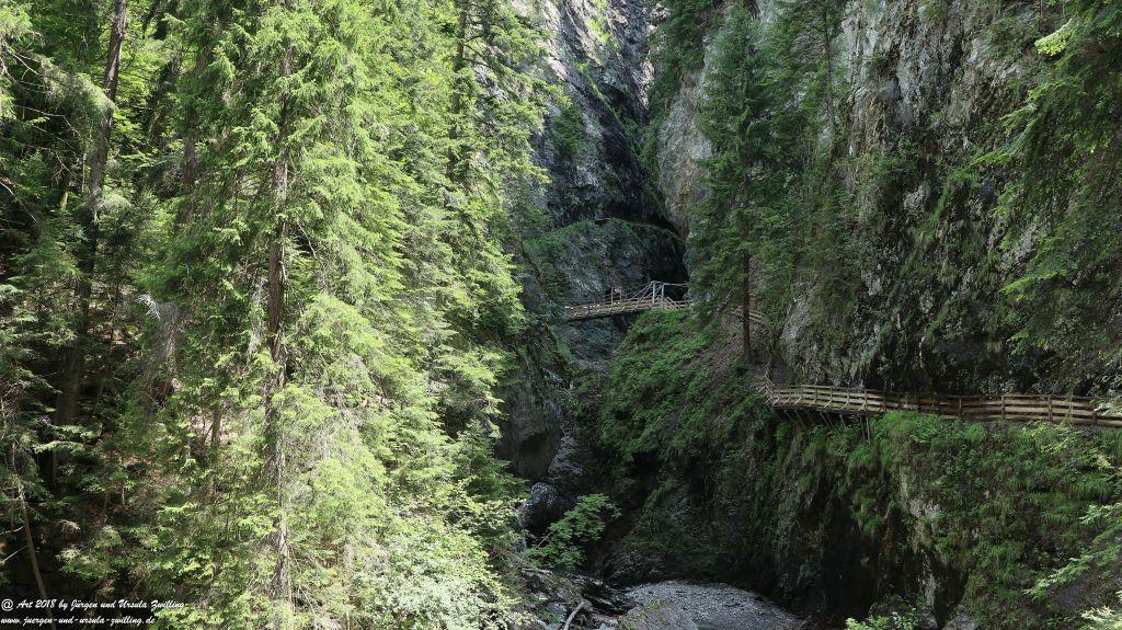 Philosophische Bildwanderung Gorges de la Diosaz -Wasserfall - Servoz Mont-Blanc - Frankreich