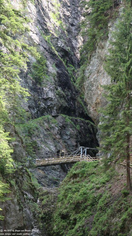 Philosophische Bildwanderung Gorges de la Diosaz -Wasserfall - Servoz Mont-Blanc - Frankreich