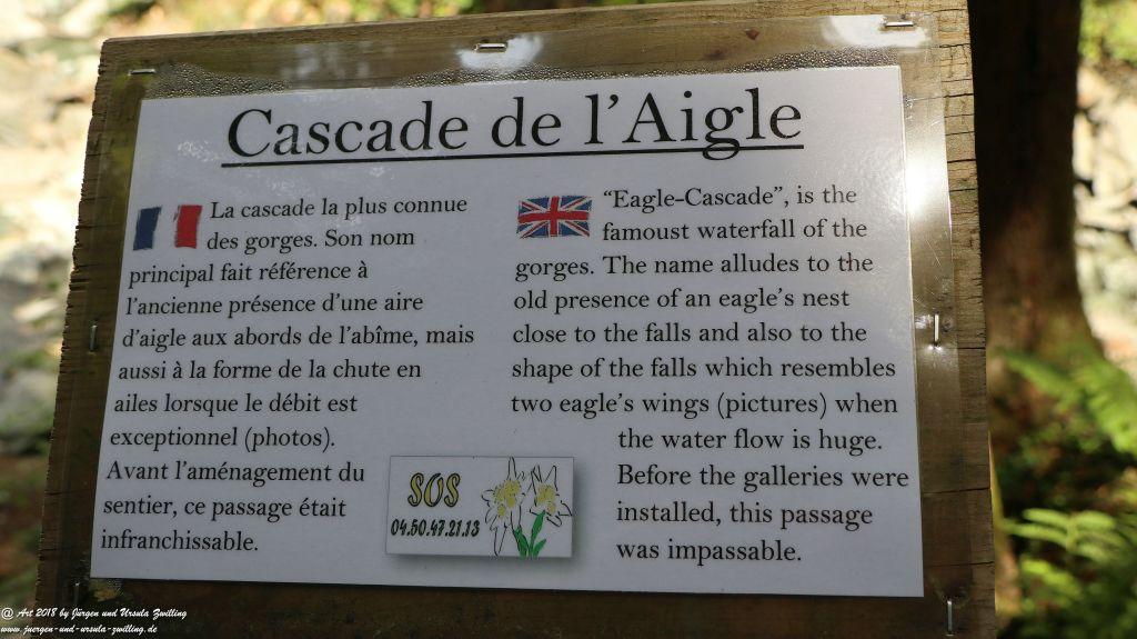 Philosophische Bildwanderung Gorges de la Diosaz -Wasserfall - Servoz Mont-Blanc - Frankreich