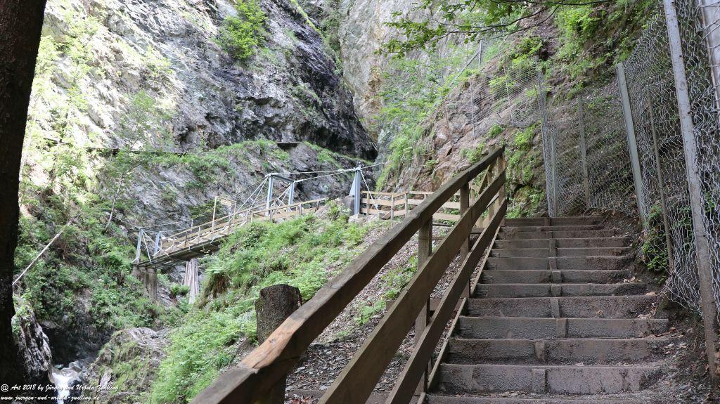 Philosophische Bildwanderung Gorges de la Diosaz -Wasserfall - Servoz Mont-Blanc - Frankreich