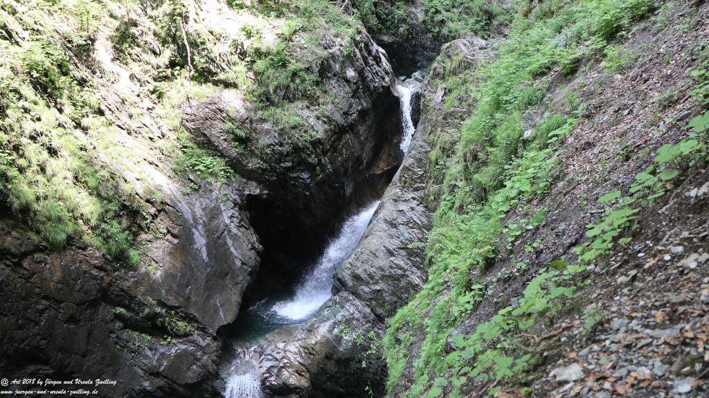 Philosophische Bildwanderung Gorges de la Diosaz -Wasserfall - Servoz Mont-Blanc - Frankreich