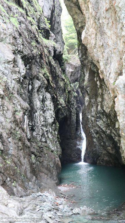 Philosophische Bildwanderung Gorges de la Diosaz -Wasserfall - Servoz Mont-Blanc - Frankreich