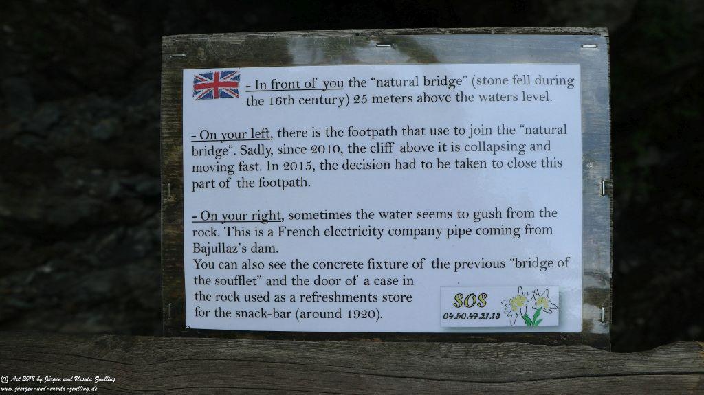 Philosophische Bildwanderung Gorges de la Diosaz -Wasserfall - Servoz Mont-Blanc - Frankreich