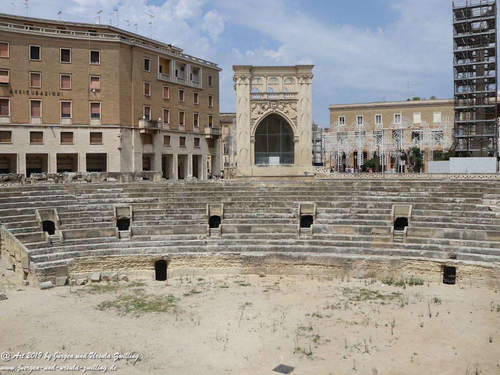 Amphitheater in Lecce in Apulien - Italien