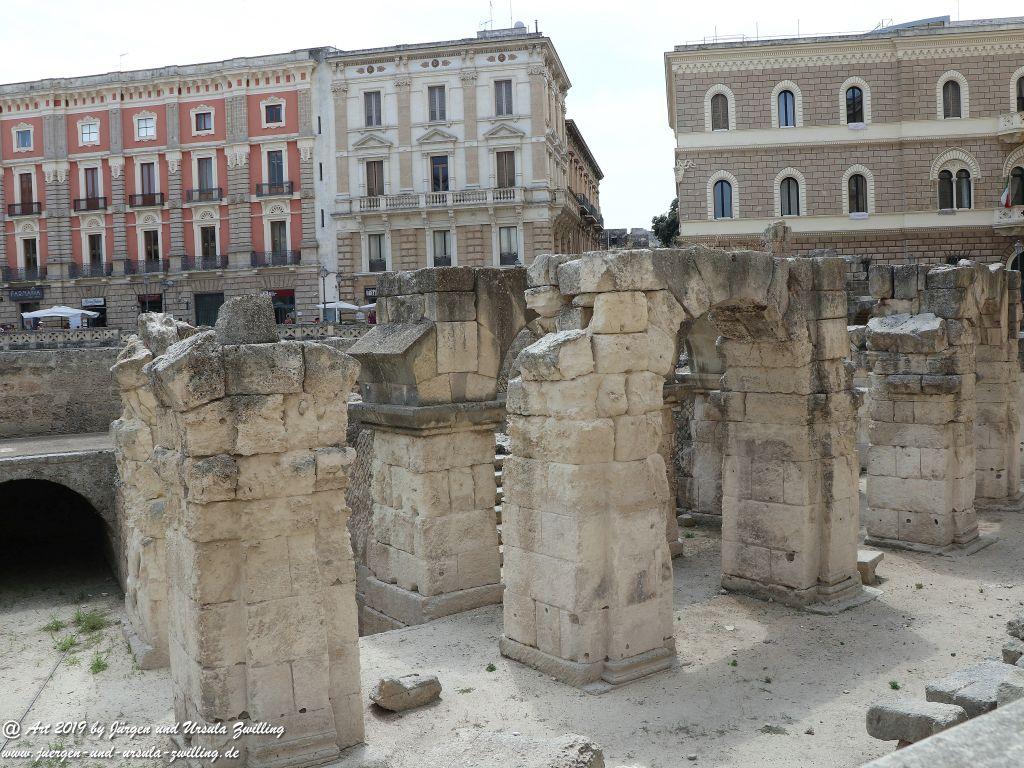 Amphitheater in Lecce in Apulien - Italien