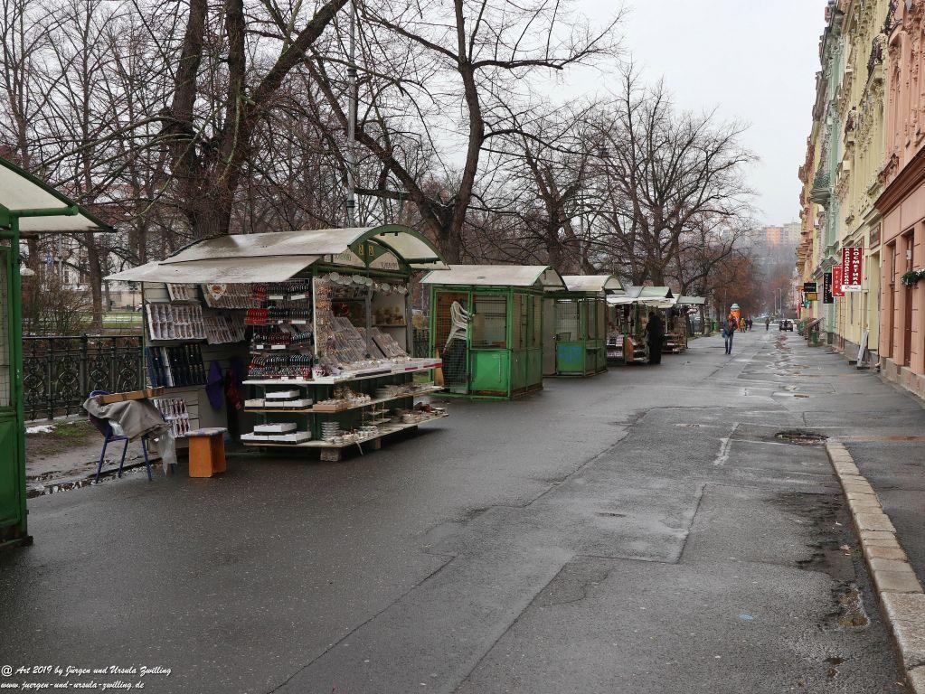 Karlovy Vary (Karlsbad) mit Weihnachtsmarkt  - Region Böhmen - Tschechien