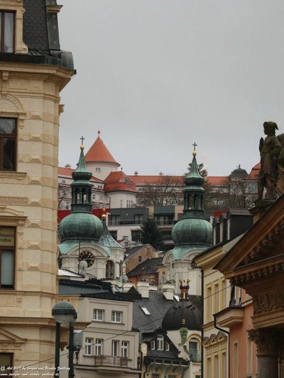 Karlovy Vary (Karlsbad) mit Weihnachtsmarkt  - Region Böhmen - Tschechien