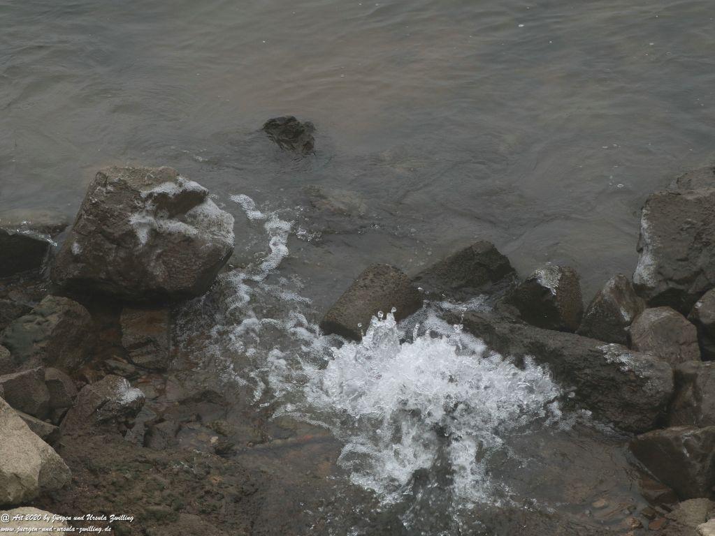 Philosophische Bildwanderung im  Nebel von Eltville am Rhein nach Hattenheim zurück nach Eltville