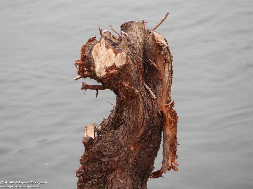 Philosophische Bildwanderung im  Nebel von Eltville am Rhein nach Hattenheim zurück nach Eltville