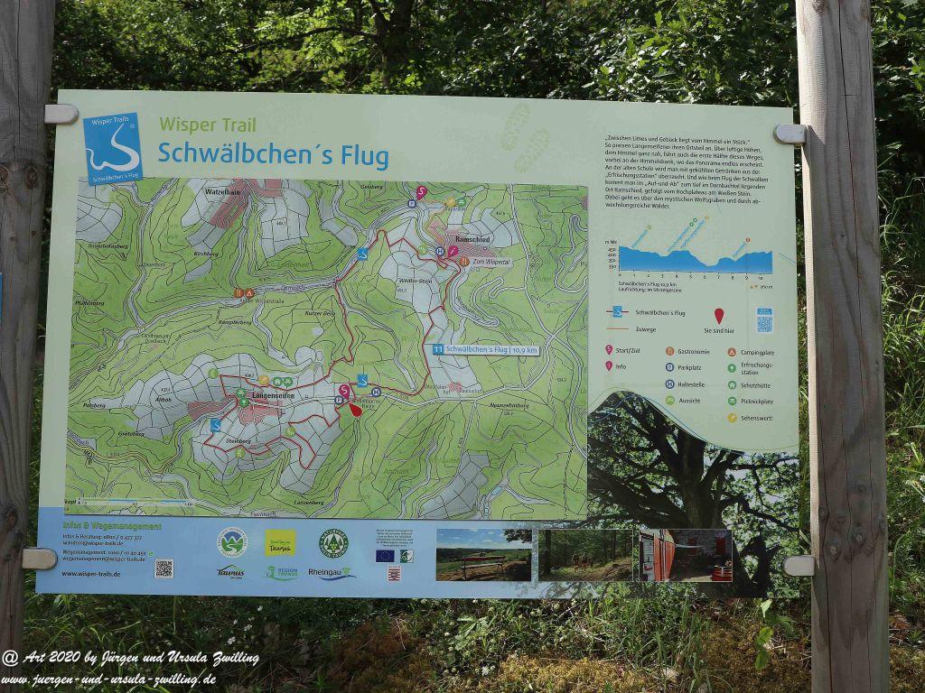 Philosophische Bildwanderung  Schwälbchen‘s Flug  - Wisper Trail - Taunus