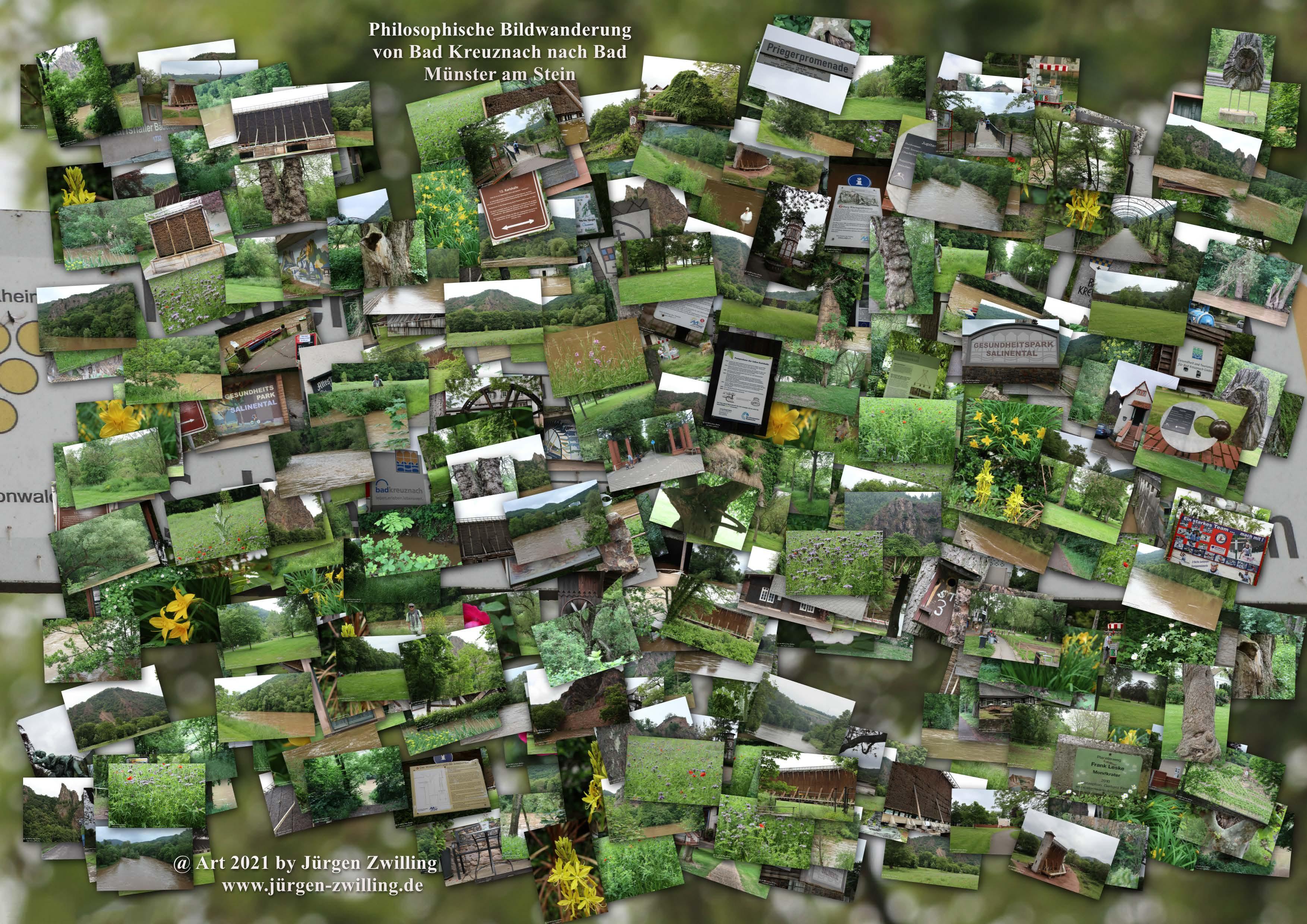 Philosophische Bildwanderung von Bad Kreuznach nach Bad Münster am Stein - Nahetal - Rheinhessen