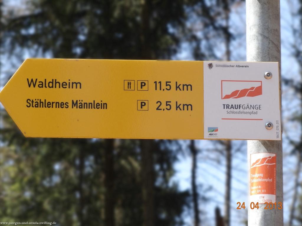 Philosophische Bildwanderung Traufgang-Schlossfelsenpfad