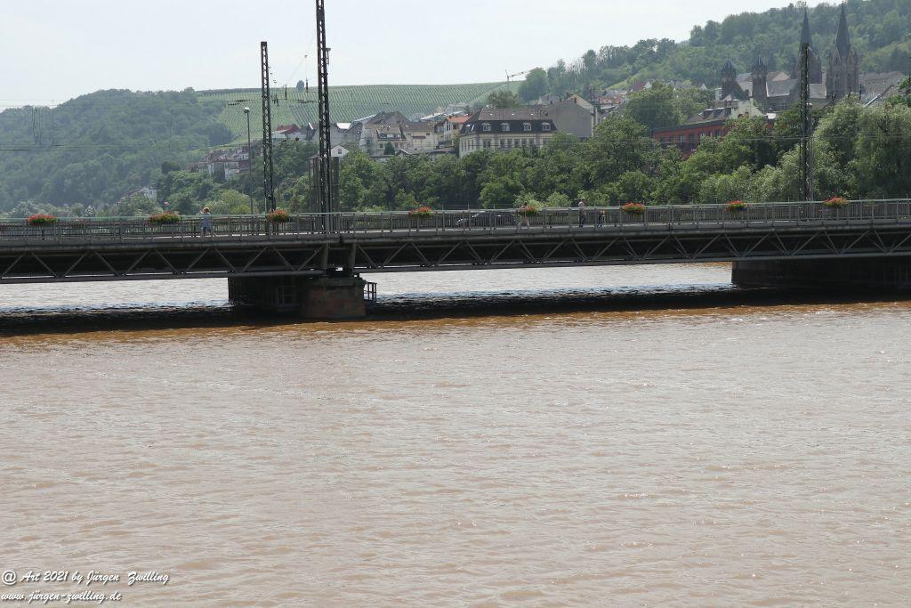 Hochwasser in Bingen am Rhein - Rheinhessen