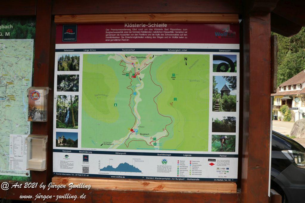 Philosophische Bildwanderung Klösterle Schleife - Burgbach Wasserfall - Bad Rippoldsau - Schwarzwald