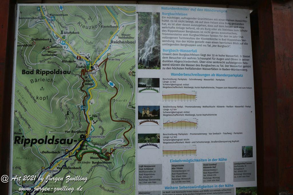 Philosophische Bildwanderung Klösterle Schleife - Burgbach Wasserfall - Bad Rippoldsau - Schwarzwald