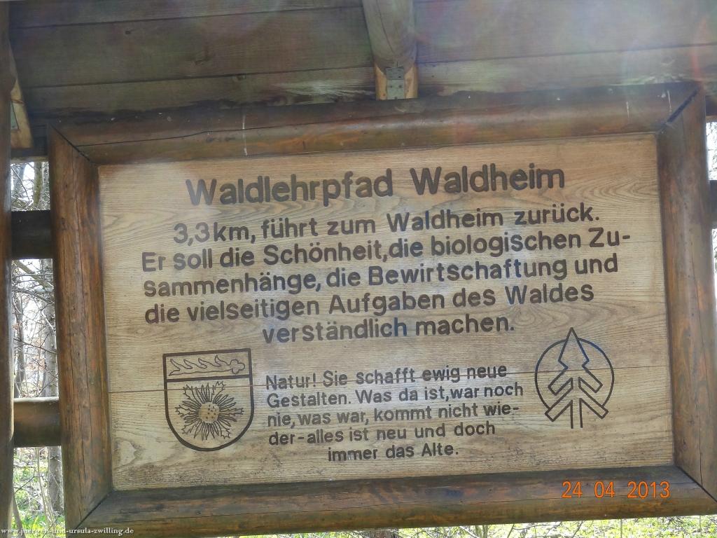 Philosophische Bildwanderung Traufgang-Schlossfelsenpfad