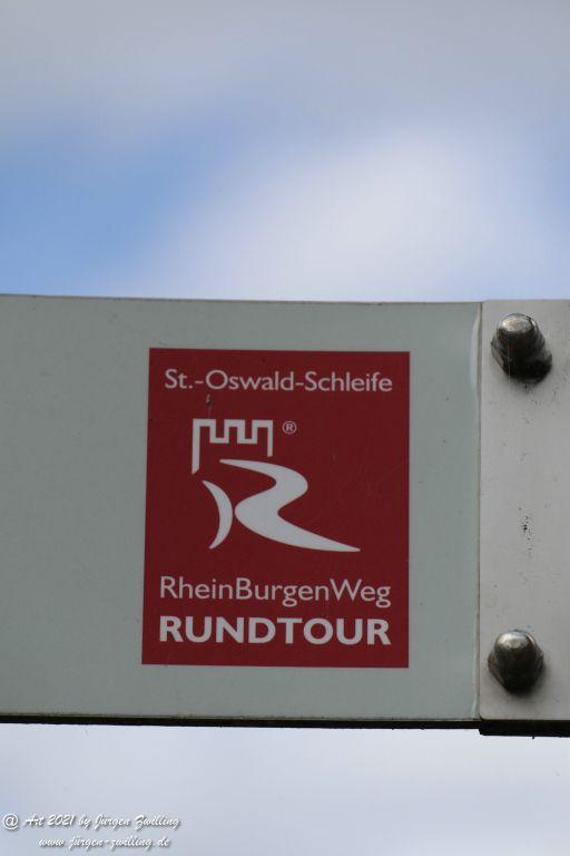 Philosophische Bildwanderung St. Oswald - Schleife - Rhein - Burgen - Weg - Manubach - Hunsrück