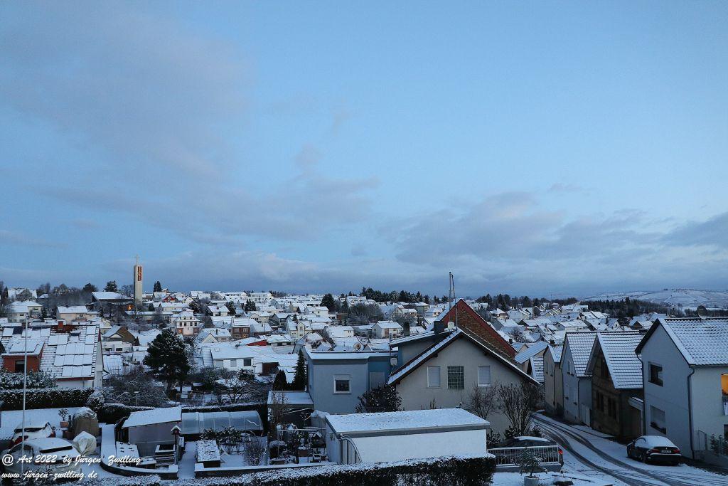 Schnee in Rheinhessen - Hackenheim