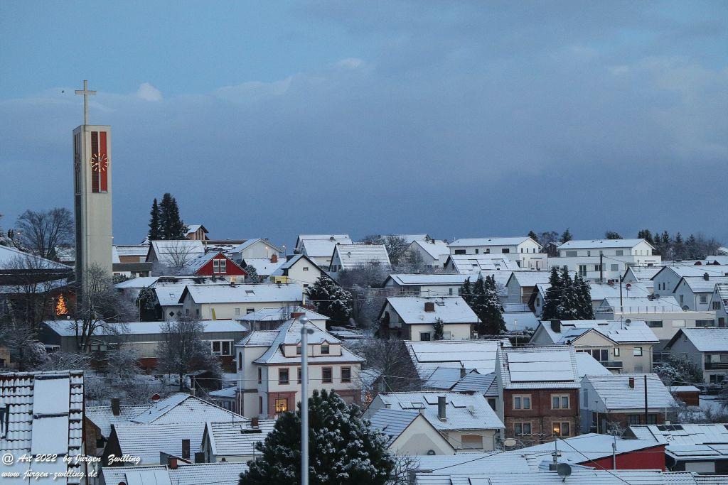 Schnee in Rheinhessen - Hackenheim